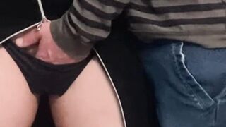 Ribald Hobby in Crowded Subway - Snatch Fingering
