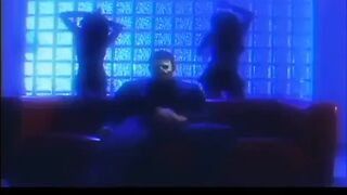 Brunette hair and blond hotties cum swapping for a finish