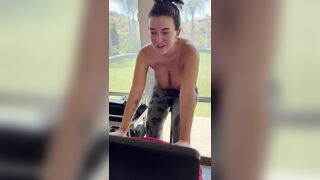 Topless workout