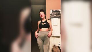 Perspired post workout