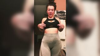 Perspired post workout