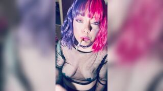 A Marvelous In Pink Princess, Tina Snua, Chain Smokes two Cigarettes With Match Light Ups - Smokin' Smoker
