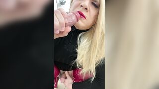 Lascivious sissy crossdressing trans nearly cums on a ramrod and then talks to his mother i'd like to fuck stepmom about sucking dick