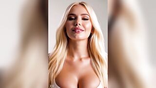 Blond with a Playboy vibe - AI generated