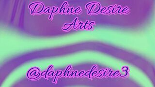 Trans whore Daphne bangs herself on the table with her pink sextoy