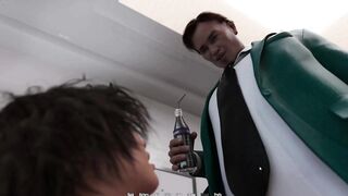 Tiny Tgirl Sucking Boss Schlong For Her Job
