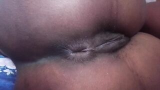 Amateur black play with taut butthole why talking messy snatch fingering