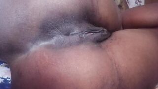 Amateur black play with taut butthole why talking messy snatch fingering