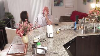 Petite Sexfreak StepDaughter Freya Von Doom Gets Snatch Stretched By StepDad Scott Coach three/4