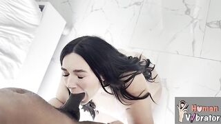 Alex Blair takes bbc and gets her snatch ate/destroyed