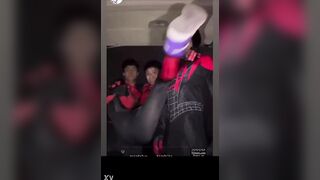 three Mexican homo teen lads
