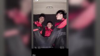 three Mexican homo teen lads