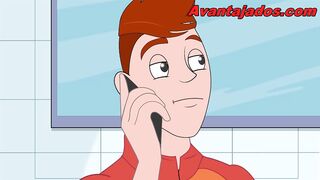Homosexual Porn Toon: Well-Endowed Plumber