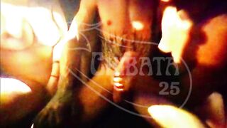 Monica Lima makes her cuckolded spouse take her hung boyfriend in the back seat along with Lalla Potira - 25cm of thick dick inside the 2 married harlots COMPLETE ON RED