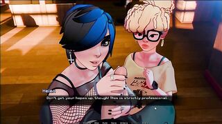 Hooked [ Comics Game ] Ep.two ROCK and NERD touch a MASSIVE SHLONG for the 1ST TIME in this PORN CASTING !