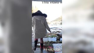 I'm sucking a stud in an old phone booth, my boyfriend is filming and participating, we're taking turns screwing my cunt