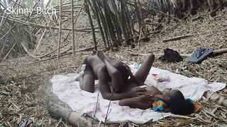 EBONY AFRO BANGED ME SEXY IN THE FOREST(See full movie on SHEER or MEMBERSHIP)