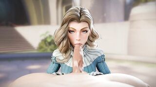 Jaw-Dropping! Golden-haired Takes Each Unfathomable Thrust In CG