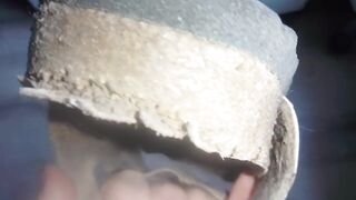 Worn-out Birkenstock shoes