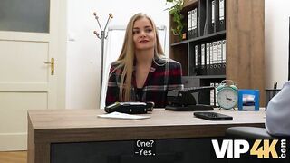 VIP4K. Sex on the Office is the way to get a Loan approved