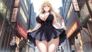 All kinds of lustful exposure walking on the streets