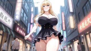 All kinds of lustful exposure walking on the streets
