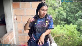 Butt peasant woman comes to my abode looking for work.