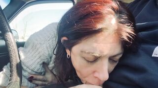 Great oral sex and showing off new jizz