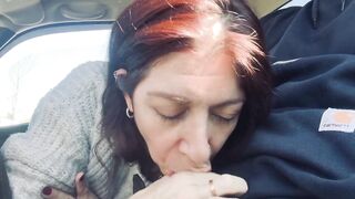 Great oral sex and showing off new jizz