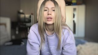 Hotty Shows Her Body And Helps Her Boyfriend Cum After Ardent Sex.