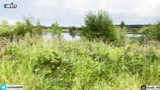 The stepmother promised to swim nude. This babe tricked me, but we banged.