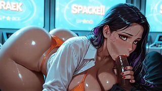 ATKINS HENTAI HEAVEN - Arcade Attraction: Nice-looking mother I'd like to fuck Sucks Giant Ebony Dong in the Game Room - [AI]