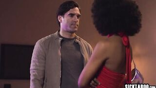 Unshaved ebony hottie gave a flawless oral in advance of sweetheart enjoyed coarse cunt banging