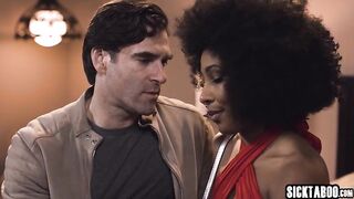 Unshaved ebony hottie gave a flawless oral in advance of sweetheart enjoyed coarse cunt banging