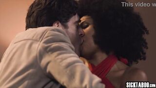 Unshaved ebony hottie gave a flawless oral in advance of sweetheart enjoyed coarse cunt banging