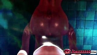 Redhead Broya in Pool CG Animation - Riding Pose Screw with Her Biggest Melons, Underwater Doggy position Hard Screw, Prone Bone Concluding with a Cum All Over Her Body