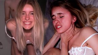 YIELDING TEEN CHOKED AND BANGED - That babe Loves It Kinky