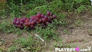 Fantastic chick nude her breathtaking body and sexy beauty posed completely bare