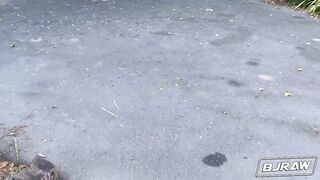 BJRAW Keira Croft, Sucks Romeo Mancini large ramrod and takes massive facial!