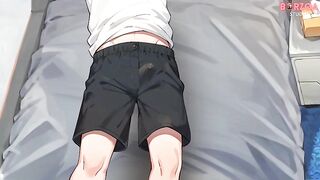 My stepsister caught me masturbating that babe helped me cum (Manga/CG/Animated)