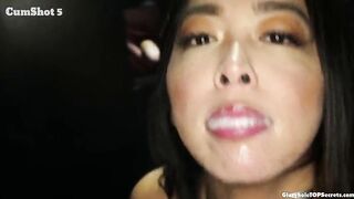 Asians are wild, we all know that. In couch I mean. But Lexi is a particular kind. This babe deepthroated these dicks HARD and drank 13 large cumshots!