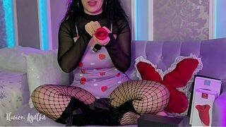 Using a suction cup until I squirted with orgasms