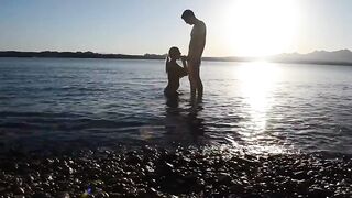 Wife Drilled at the Beach whilst Being Watched