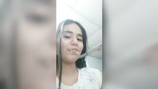 Eating food with cum