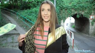 Public Agent Sybil Kailena wonders into the path of a stranger for spontaneous banging