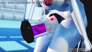 Shemale hentai masturbation with onahole
