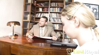 Fortunate teacher finds 2 nice-looking college gals and anally bangs 'em