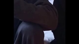 A thousand lashes on a firm butt: close-up of vagina and booty right in front of your face