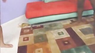 Gorgeous Golden-haired Wench Sucks Large Ebony Shlong Like a Pro