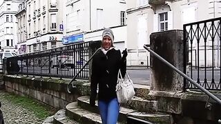 Large Ass Black From France Knows How to Make Large Knob Cum